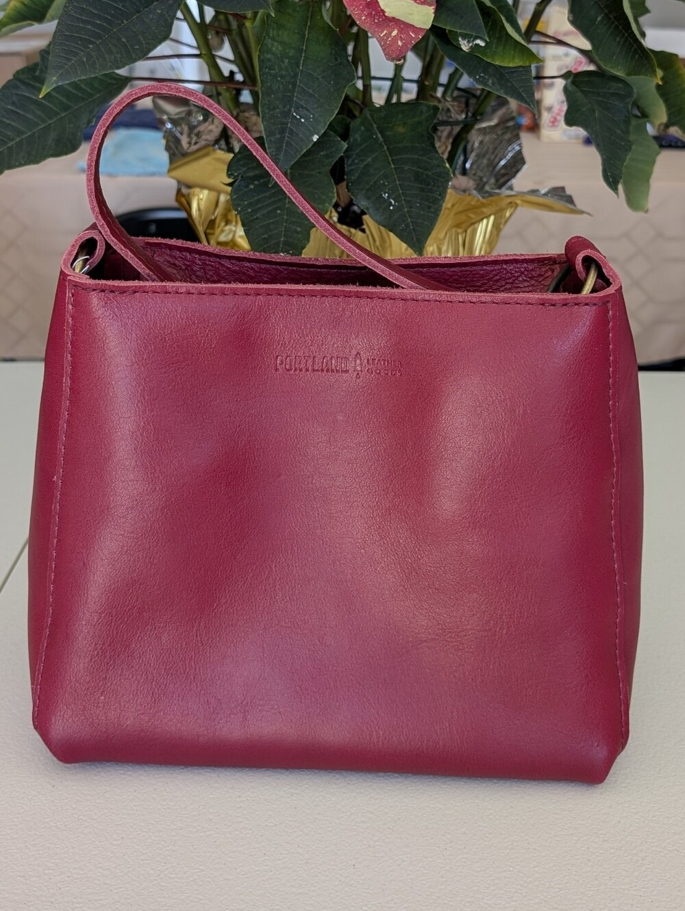 OG Cranberry Classic Triangle Shoulder Bag